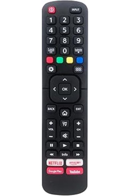 Universal Remote for Hisense Smart TV – EN2B27/EN3294HS/EN2E30H Compatible, 4 Shortcut Keys