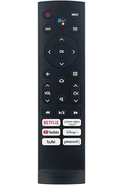 ERF3A90 Voice Remote for Hisense TV 58H6550E 75EU8070 65Q8809 55H9080EPLUS 65H9080EPLUS