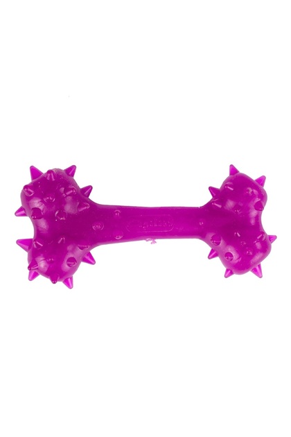Jucarie pentru caini, forma de OS cu Tepi, 8 cm, mov