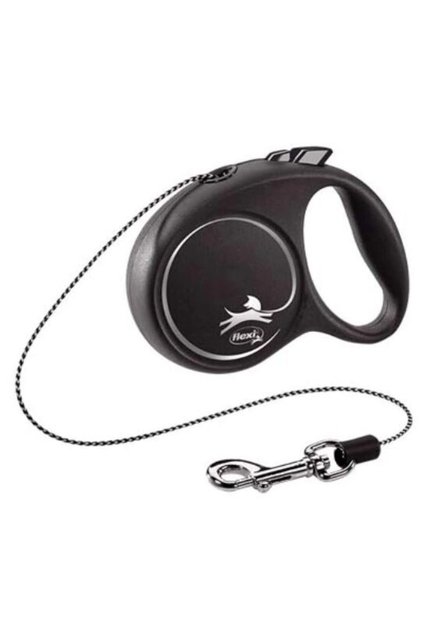 Lesa pentru caini, Flexi, Retractabil, Pana la 8 kg, XS, 3 metri, Argintiu