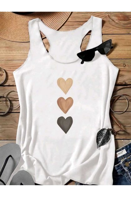 Tricou pentru femei Three Little Heart Swimmer