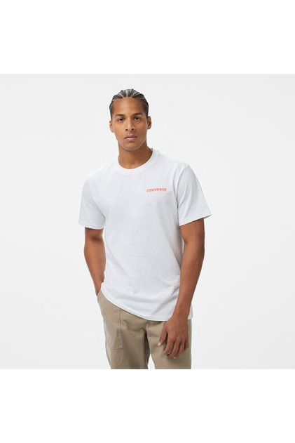 Otherworldly Transmissions Erkek Grafik Baskılı Beyaz T-Shirt