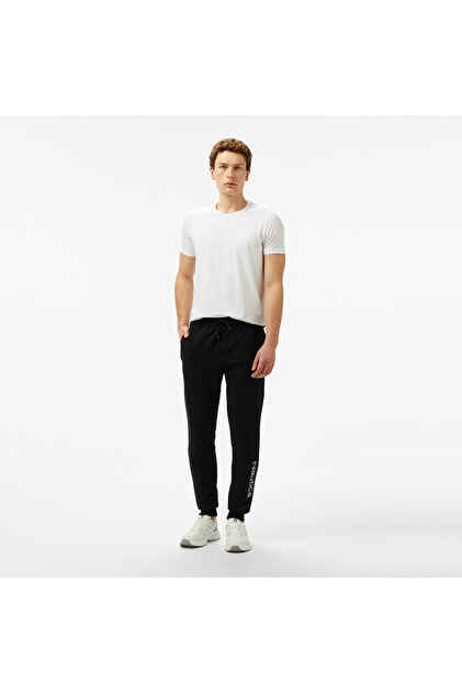 Erkek Siyah Regular Fit Eşofman Altı