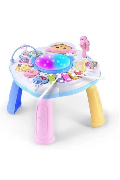Masă educativă pentru copii cu accesorii și jucării senzoriale incluse