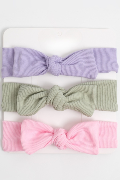Baby Girl 0-3 Years Lilac Pink Green Bandana