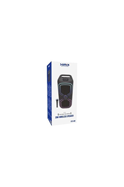Sunix 20W 3600 Mah Kablosuz Mikrofonlu TWS Bluetooth Hoparlör BTS