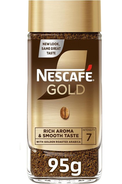 Nescafe Gold Instant Coffee, 95g, Black, Granule, Pot