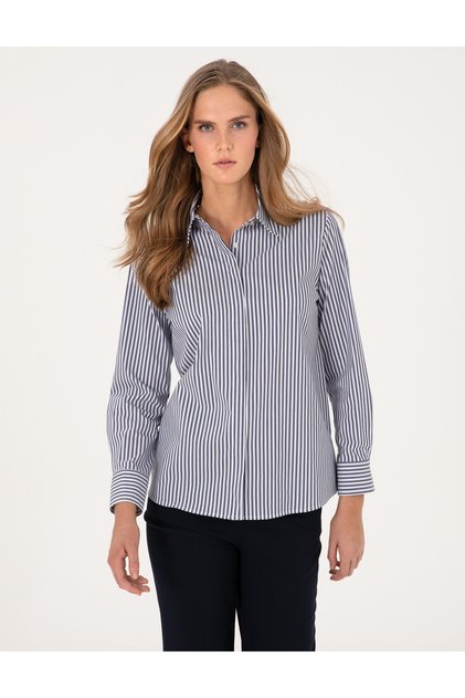 Blue Regular Fit Long Sleeve Shirt 50314122-Vr036
