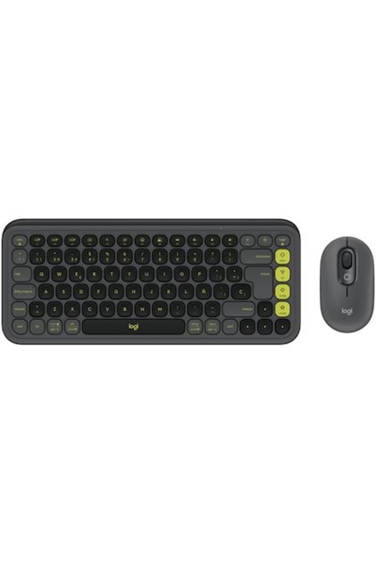 Kit Tastatură + Mouse Wireless POP ICON COMBO, Bluetooth, EasySwitch, Grafit