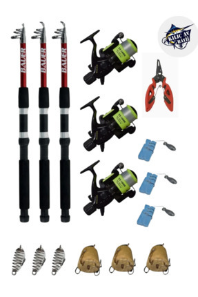 Fishack 37 Parça Surf Basic Deniz Olta Seti XL - 3.60MT / 50-100GR