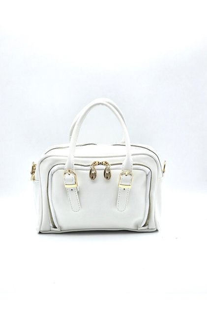 Women's Two-Sleeved Zipper Two-Eye Lined Cross, Hand, Arm and Shoulder Bag