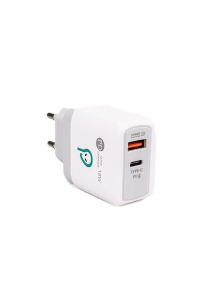 Încărcător de perete cu încărcare rapidă de 18 W, USB tip C PD și încărcare rapidă USB