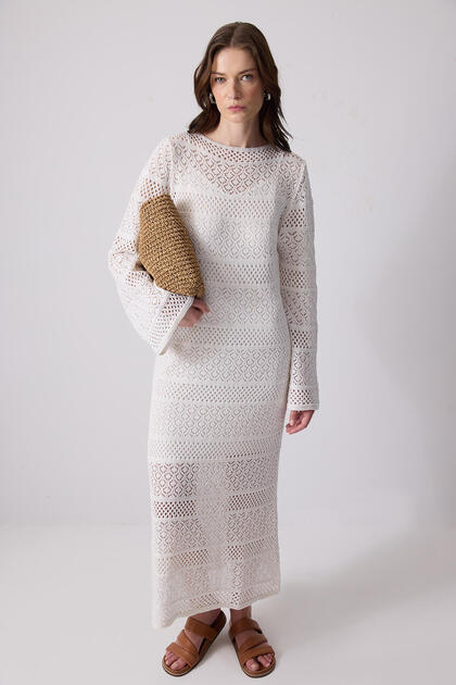 Cotton knit dress