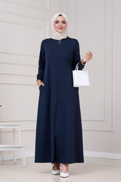 Ferace with Two Thread Pockets-Navy Blue