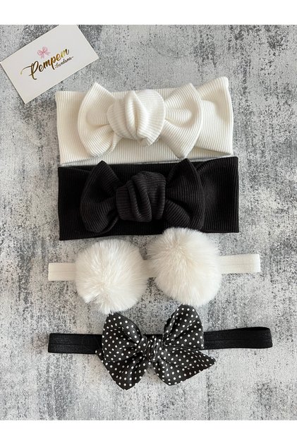 Baby Girl Mixed Bandana Set of 4