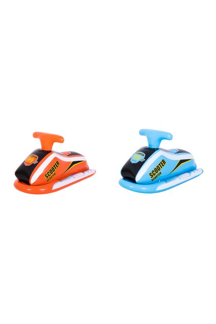 Kids Scooter Rider Float, Motor Club Theme, Dynamic Design, Pool Racing Fun, Assorted