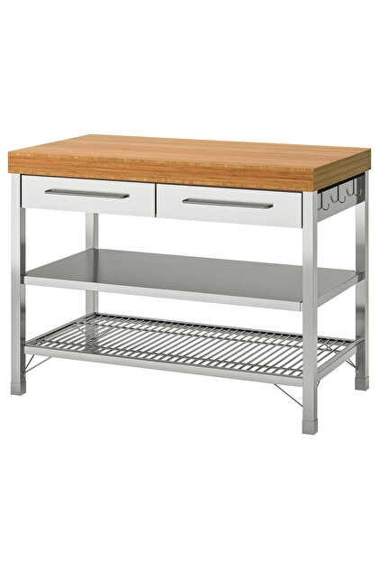 IKEA Rımforsa Çalışma Tezgahı Paslanmaz Çelik 120x63,5x92 Cm