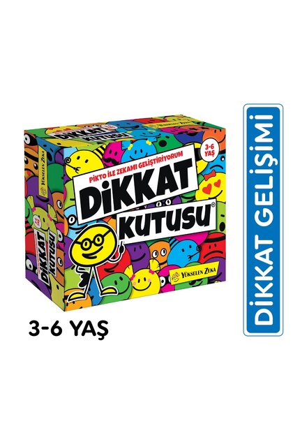 yükselen zeka Dikkat Kutusu (3-6 Yaş) Pikto ile Zekamı
