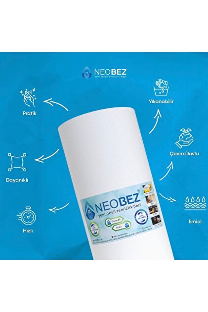 NEO Meyve-sebze-gıda Için Emici Yeni Nesil Bez 22cm*28cm 50 Yaprak