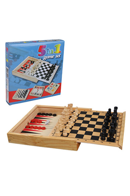 Arfseb Ahşap Tavla Santranç Dama Kızma Birader 9 Taş Oyunu