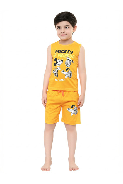 2025 Summer New Season 1 Set 2 Pieces Printed First Quality Combed Athlete Set