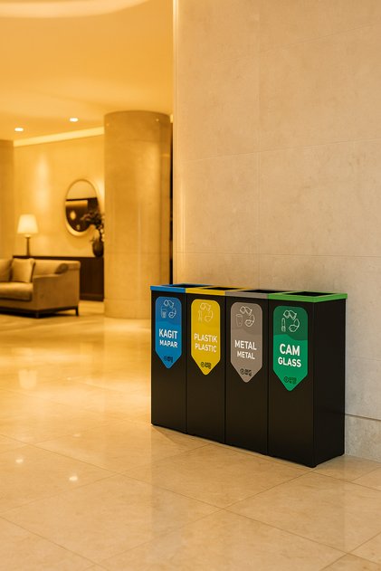 Kağıt Plastik Cam Geri Dönüşüm Kovası