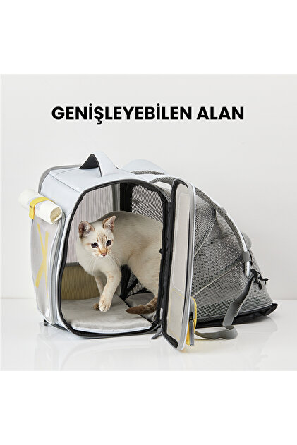 Petkit Breezy X Zone Evcil Hayvan Çantası Gri (Resmi Distribütör