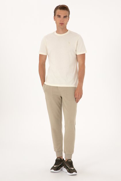 Men's Light Khaki Sweatpants 50293464 -Vr183