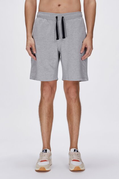 Holmer Sweatshorts Gri Melanj Erkek Şort