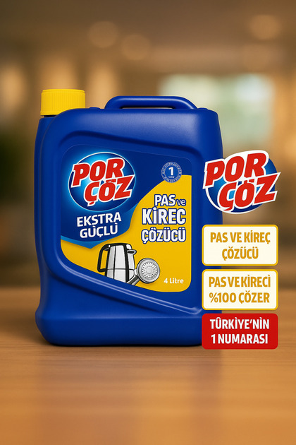 PPP PP-「P」 4枚 Porçöz 4 Lt Kıreç Ve Pas Çözücü - Fiyatı, Yorumları
