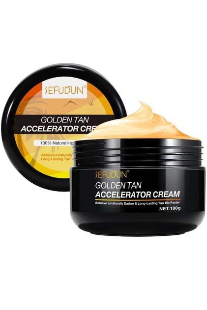 Cremă acceleratoare pentru un bronz de 10 ori mai rapid, efect intensificator, 100%, Sefudun, 100 g