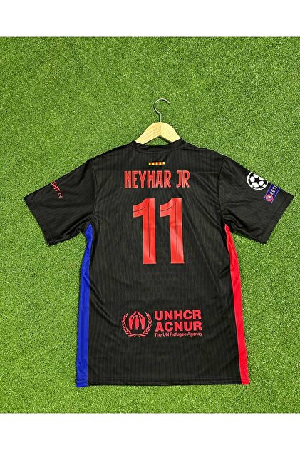 BREATHLESS Barcelona Yeni Sezon NEYMAR JR. Yetişkin Forması (BLACK