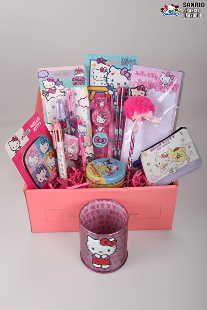 Hello Kitty DEKOMUS İLE LİSANSLI HELLO KITTY 17 PARÇA KIRTASİYE