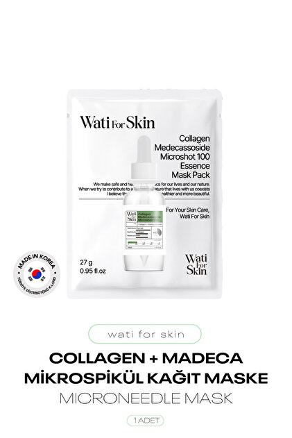Micro Spikule Needle Paper Mask Containing Collagen and Madecassoside Wati for Skin Microneedle Mask