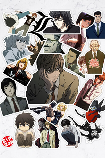ZipZap Death Note Anime Telefon Laptop Bullet Journal Yapışkanlı