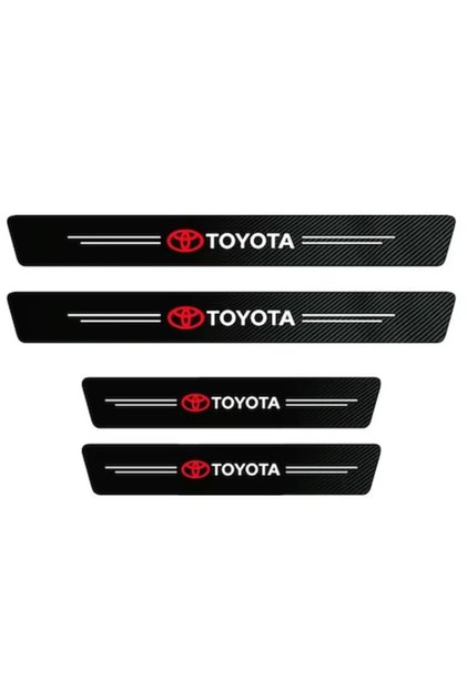 Σετ 4 τεμαχίων για Toyota Αυτοκόλλητα από ανθρακονήματα ανθεκτικά στις γρατσουνιές - Προστατευτικά κατωφλίων θυρών αυτοκινήτου
