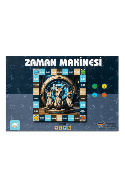 Kangaroo Math Time Machine Game - Analog Clock Reading | 2-4 Players | Compatible with Primary School Curriculum