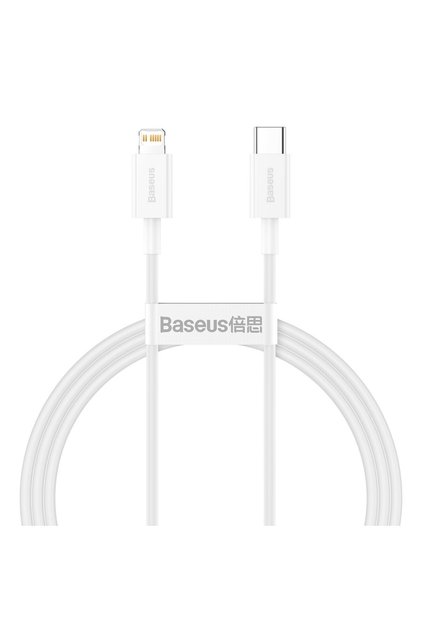 Cablu pentru iPhone USB Tip C - Lightning Power Delivery 20W 1m alb