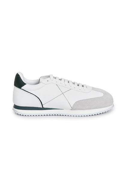 Genuine Leather White Men's Sneaker - Eva Sole 0804