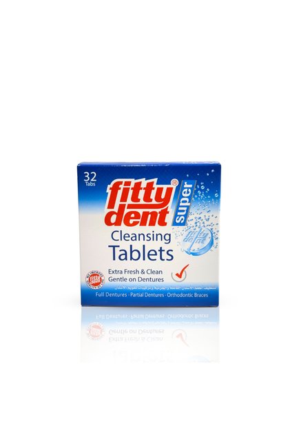 Fitty Dunt Fittydent Cleansing Tablets 64gm (9011) --- فيتى دينت اقراص منظفة 64جم