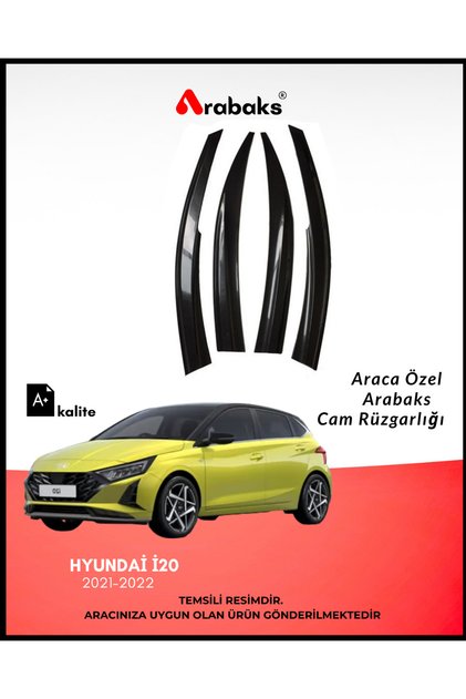 Hyundai İ20 2021-2022 Cam Rüzgarlığı 4'lü Takım (MUGEN TİP, DAYANIKLI MALZEME, KOLAY MONTAJ)