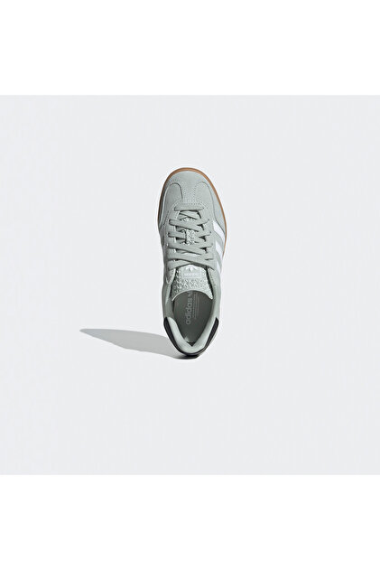adidas gazelle silver green womens adidas Gazelle Shoes - Kids - Grey Three / Cloud White / Gold main image 0