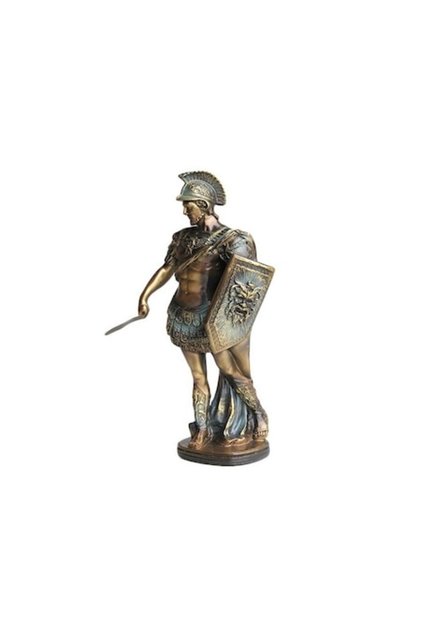 Statueta Soldat roman cu scut si spada 15x31 cm