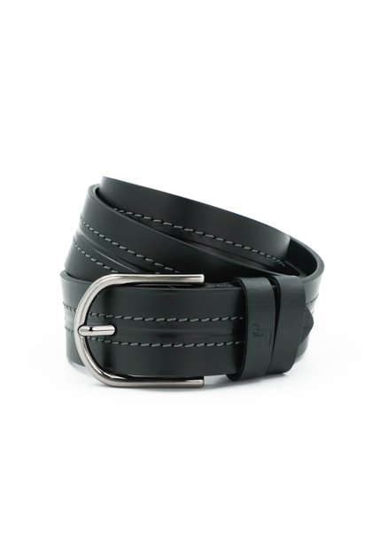 Nappa Genuine Antique Leather 4.00 cm Sports Men's Belt - Kmr253