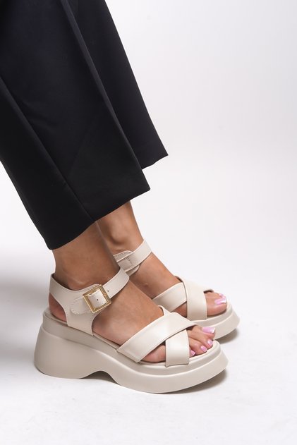 Elysthara Women's Sandals 00129021 Beige