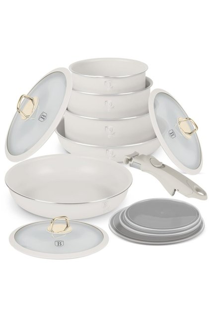 Set de vase de gătit Sahara Collection, format din 12 piese, placate cu titan