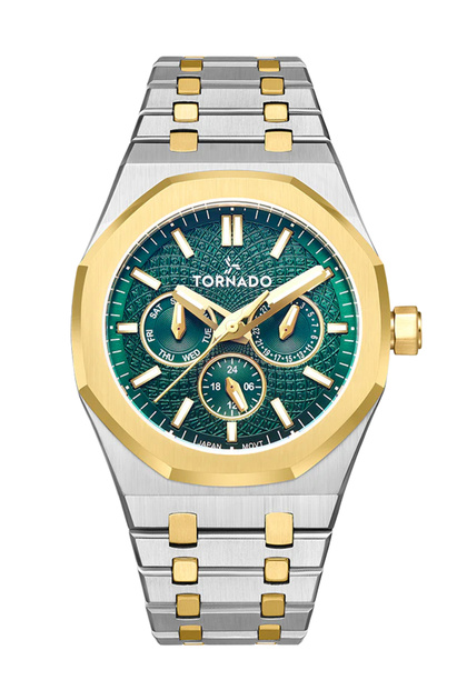 AURORA NOVA Men's Multi Function Green Dial Watch - T23104-TBTG