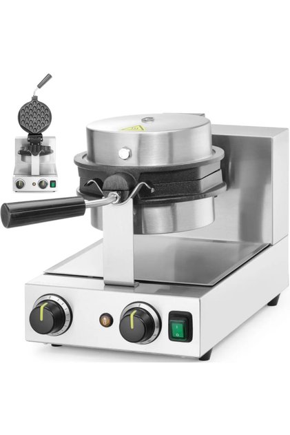 Gofrownica obrotowa do gofrów Bubble Waffle śr. 170 mm 1500 W
