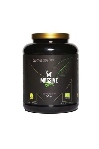 Proteină vegană hidrolizată Bio, Massive Vegan, 2,27 kg, 75 porții, Vată de zahăr cu vanilie