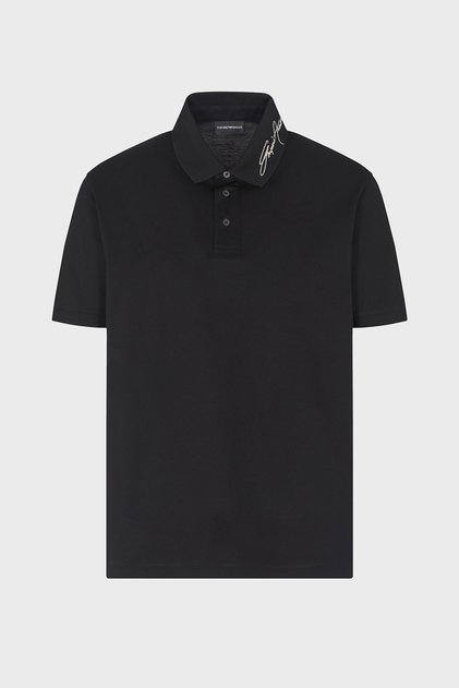 % 100 Pamuk Regular Fit Logolu Düğmeli Polo Yaka T Shirt Erkek POLO YAKA T SHİRT EM00